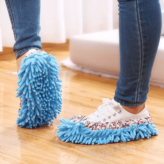 Microfiber Floor Cleaning Slippers - Multifunctional Shoes for Easy Mopping and Dusting