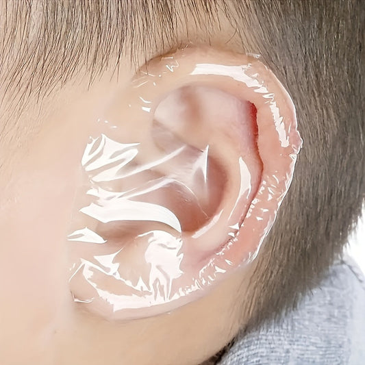 20pcs Waterproof Ear Protective Stickers, Bath Waterproof Ear Stickers, Transparent Ear Covers