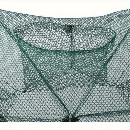 Fish Traps For Fishing, Fish Trap, Fish Traps For Fishing, Crab Bait Cage, Trou Piege A Filet De Peche, Folding Fishing Net, Automatic Fish Cast Mesh Minnow Crawfish Crab Baits Trap for Fish Shrimp Crayfish Crab