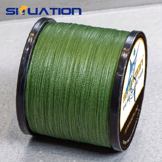 300M/328YDS, 500M/546YDS, super strong fishing line, 4-strand multi wire PE wear-resistant braided wire, 12 25 40 60 80 100 LB smooth long casting