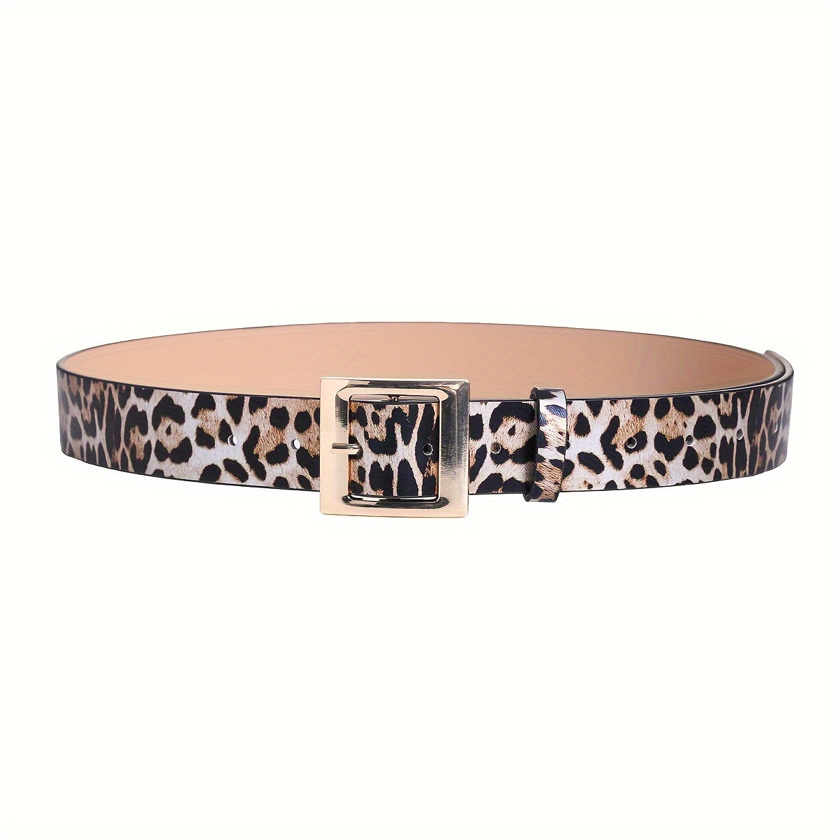 Stylish Leopard Print Belt Classic PU Leather Casual Jeans Pants Belt Vintage Decorative Girdle For Women