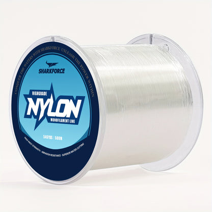 Fishing Line 7-40LB Clear Nylon Monofilament, Lure Leader, Strong Power Shock Absorber 500M/546YDS, Invisible Line For Freshwater Saltwater