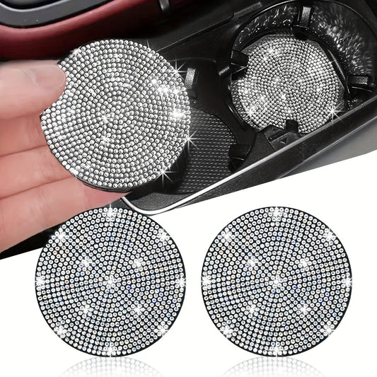 2.75 Inch Anti-Slip Shockproof Universal Fashion Car Coasters