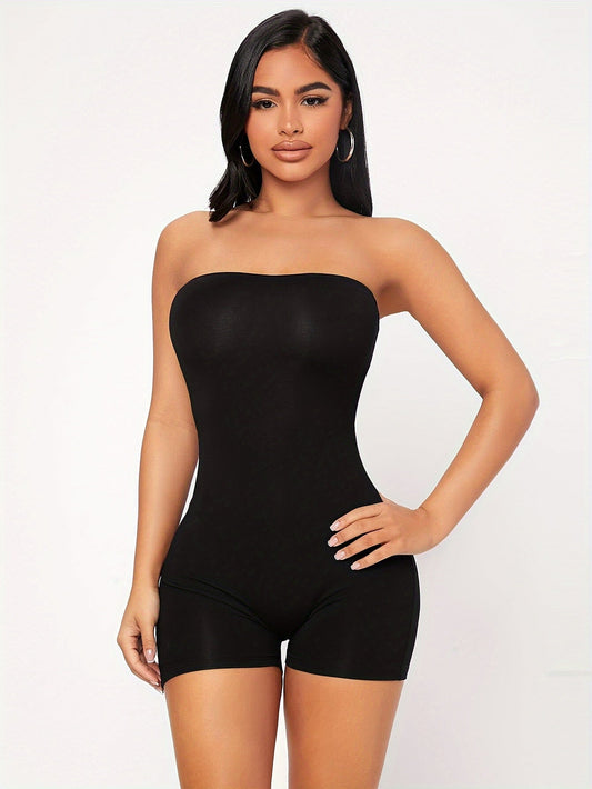 NUVANA Black Cat Romper