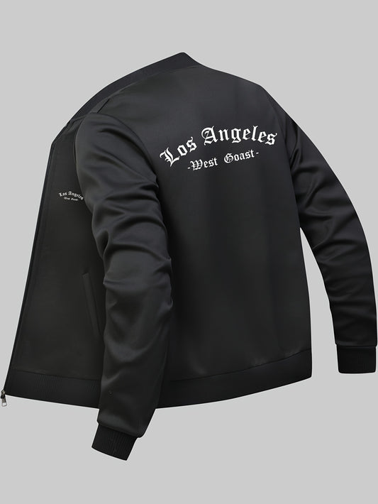 Men's Los Angeles Print Bomber Jacket