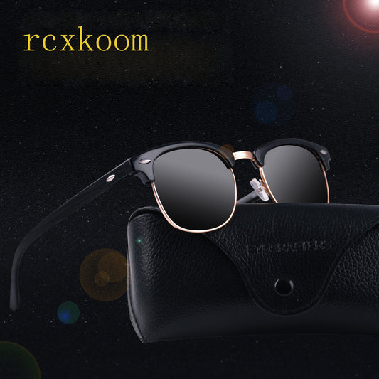 Classic Trendy Retro Eyebrow Design Polarized Sunglasses