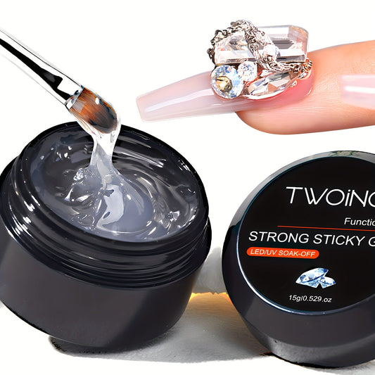 15g Strong Nail Glue No-Wipe Gel For Rhinestone And Resin