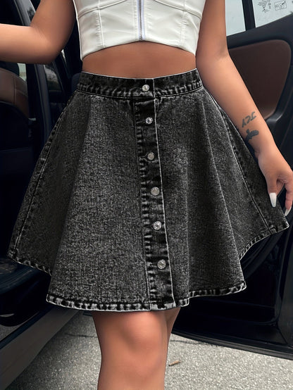 Women's Denim A-Line Skirt