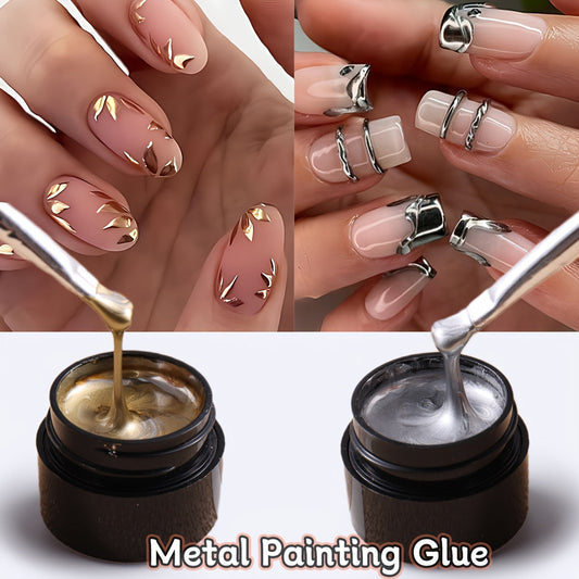 FULL BEAUTY 5ml Metallic Chrome 3D Painting Gel Polish