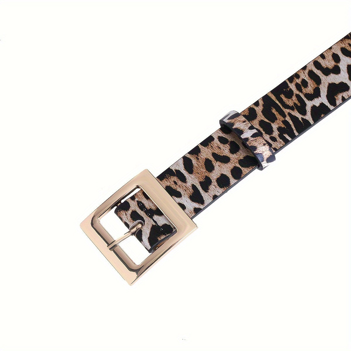 Stylish Leopard Print Belt Classic PU Leather Casual Jeans Pants Belt Vintage Decorative Girdle For Women