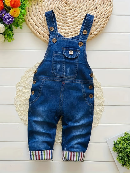 Infant Toddler Boys Girls Classic Overalls