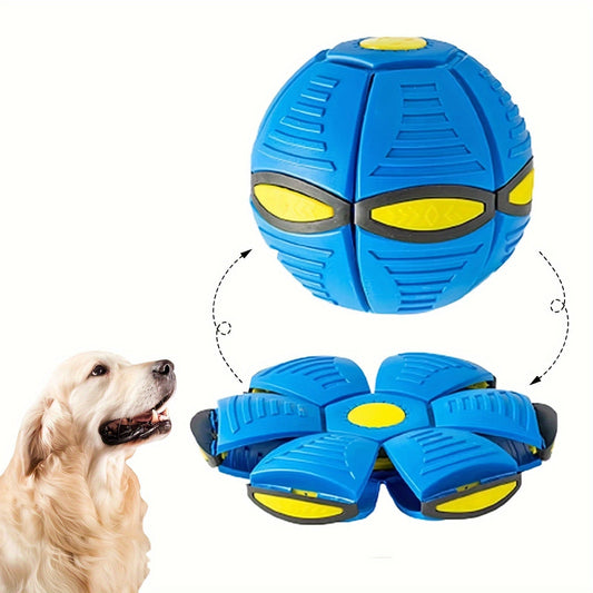 Flying Saucer Bounce Ball, Pet Toy Flying Saucer Ball for Dogs, Bouncy balls, Durable, Fun for Family Outdoor Activities and Exercise, Perfect gift for dogs