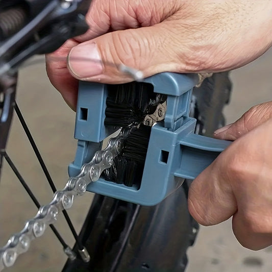 Clean Your Motorcycle Or Bicycle Chain Instantly With This Motorcycle/Bicycle Chain Bristle Brush!