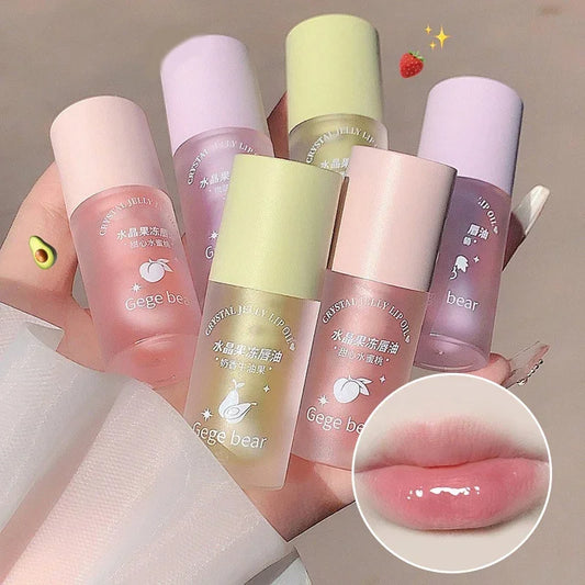 Hot Crystal Jelly Lip Oil Hydrating Plumping Lip Coat