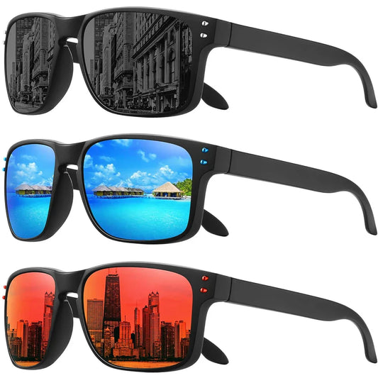 Fashion Polarized Square Sunglasses for Men