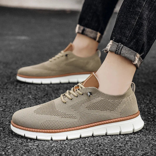 Breathable Men Sneakers Trendy British Style 2024