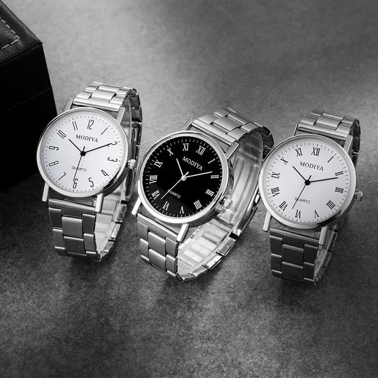 Men Casual Stainless Steel Quartz Watch