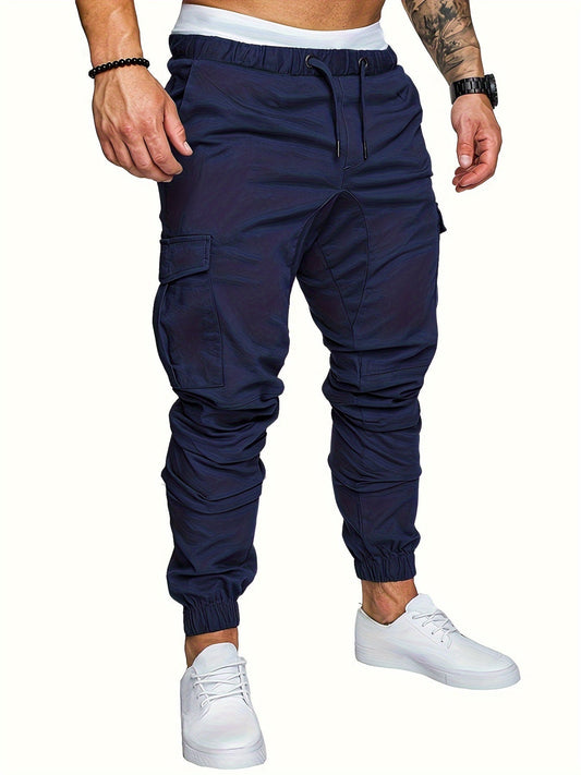 Men's Cargo Pants Outdoor Hiking Multi-Pocket Utility Long Trousers