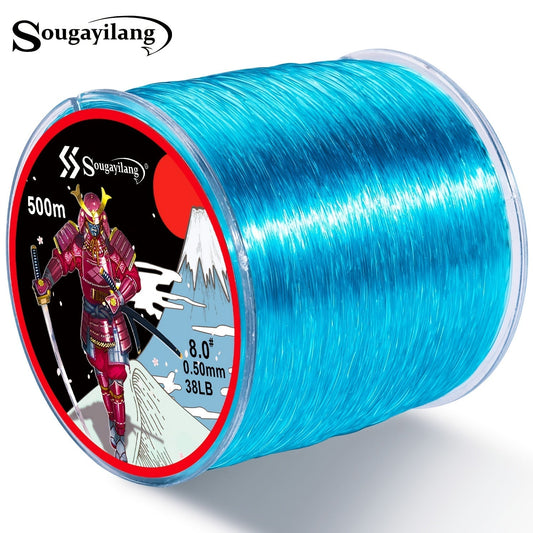 SOUGAYILANG 4X Monofilament Nylon Fishing Line - Strong, Smooth, and Abrasion Resistant String for Freshwater and Saltwater Fishing