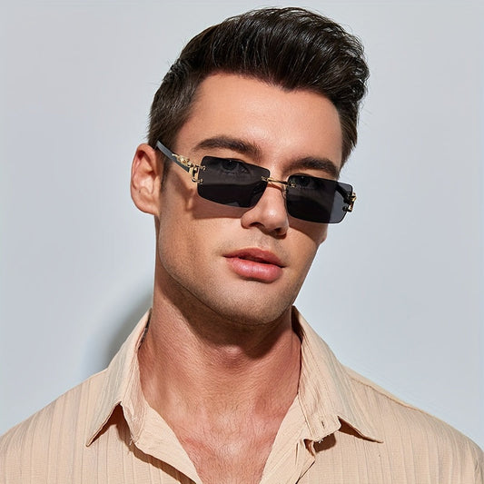 Men's Classic Casual Rimless Fashion Glasses