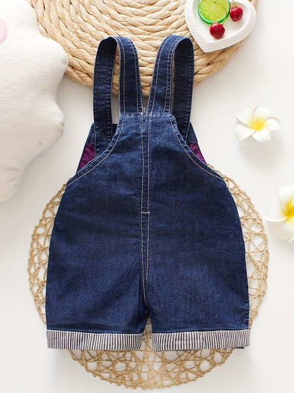 Adorable Kids' Suspender Shorts with Pockets