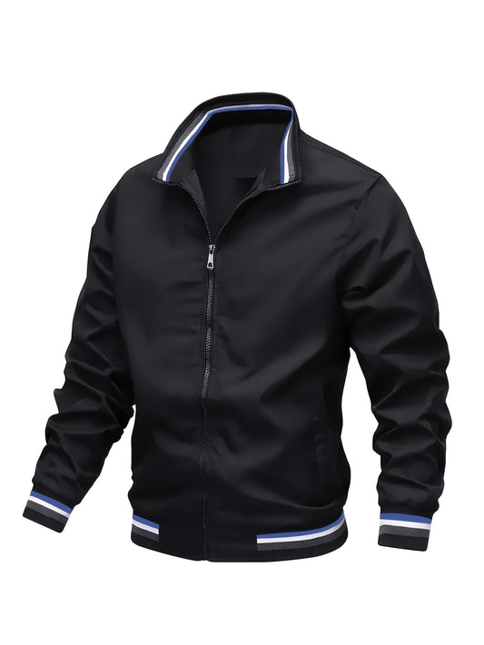 Men's Casual Stand Collar Bomber Jacket