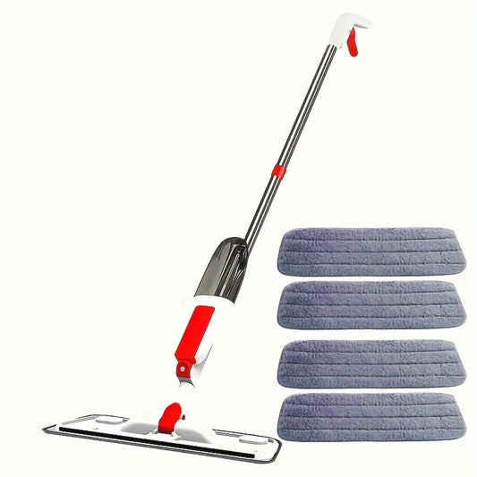 Household Spray Mop, Rotating Flat Spray Mop, Dry And Wet Dual-use Mop, Lazy Mop, Creative Water Spray Mop, Suitable For Living Room, Bathroom, Kitchen Cleaning